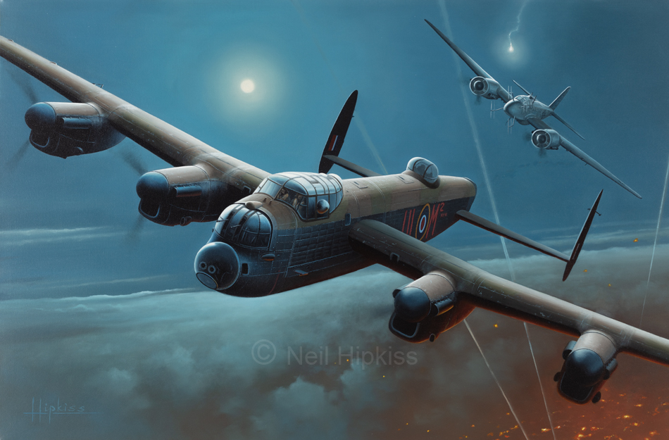 Aviation Art - Lancaster Bomber 