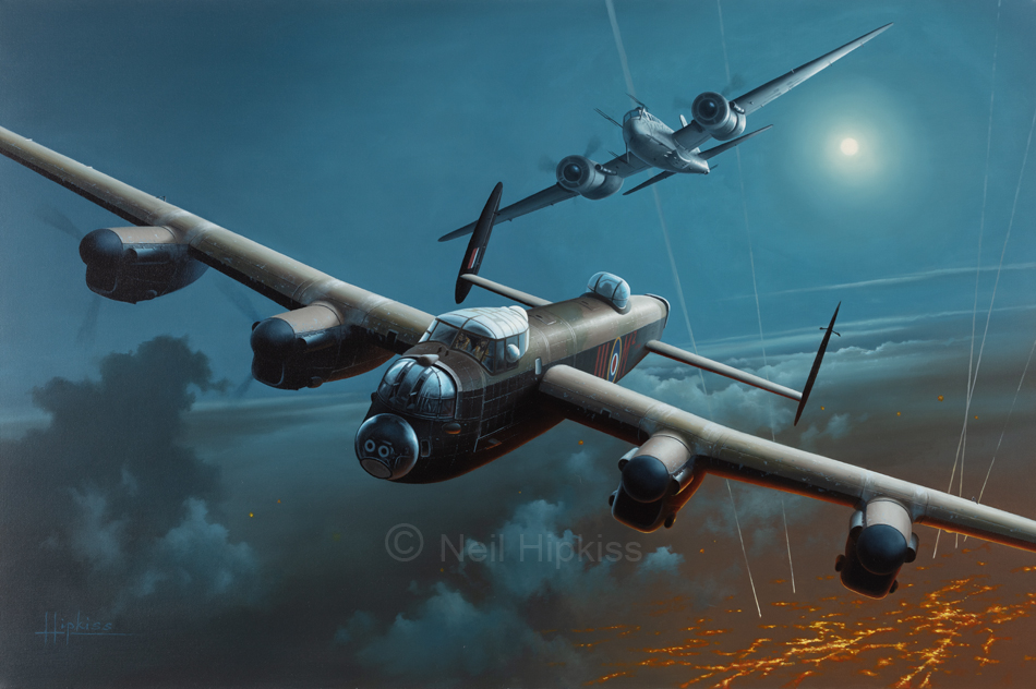 Aviation Art - Lancaster Bomber 